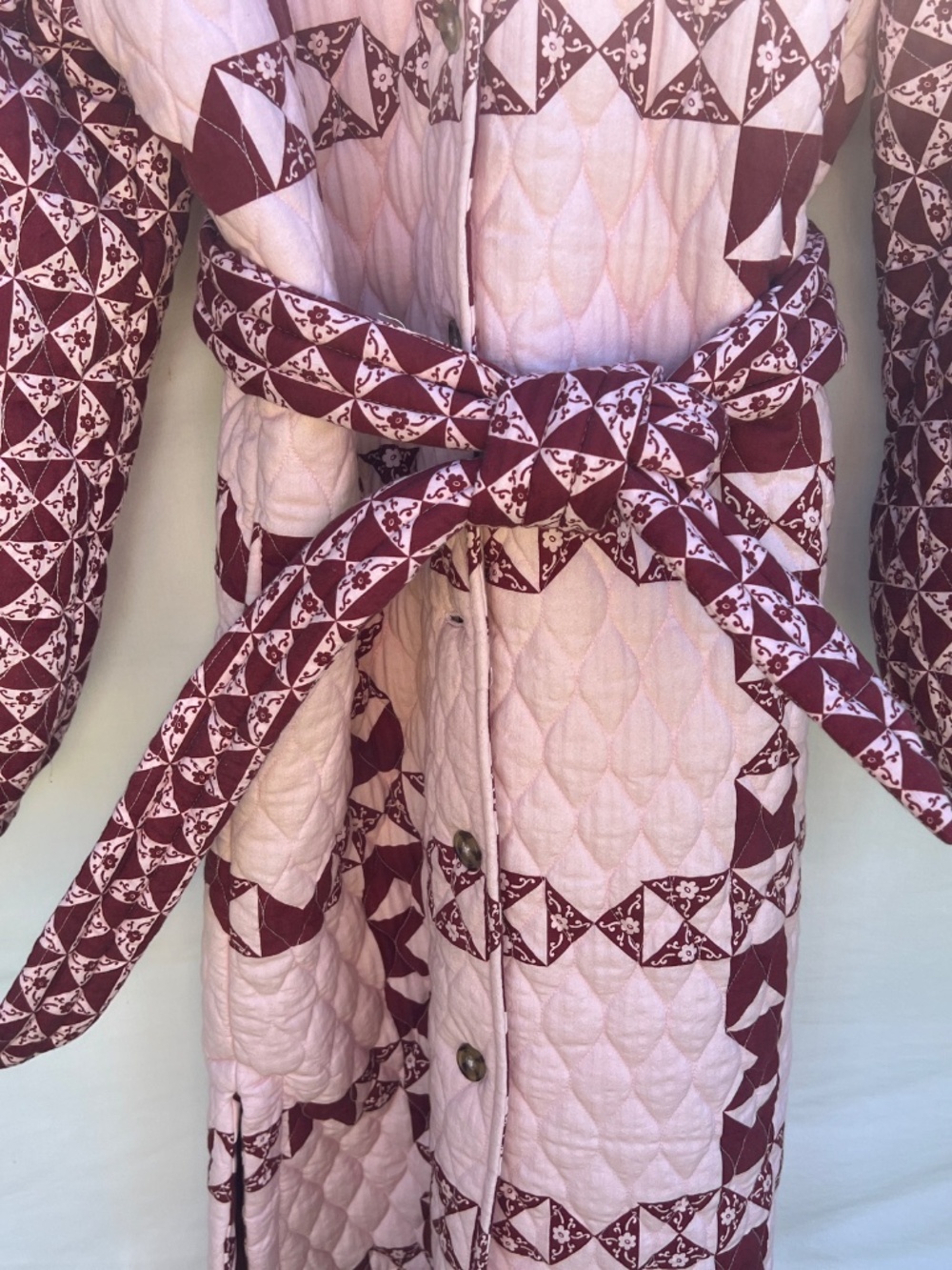 Damson madder quilted dahlia coat - Picture 6 of 11